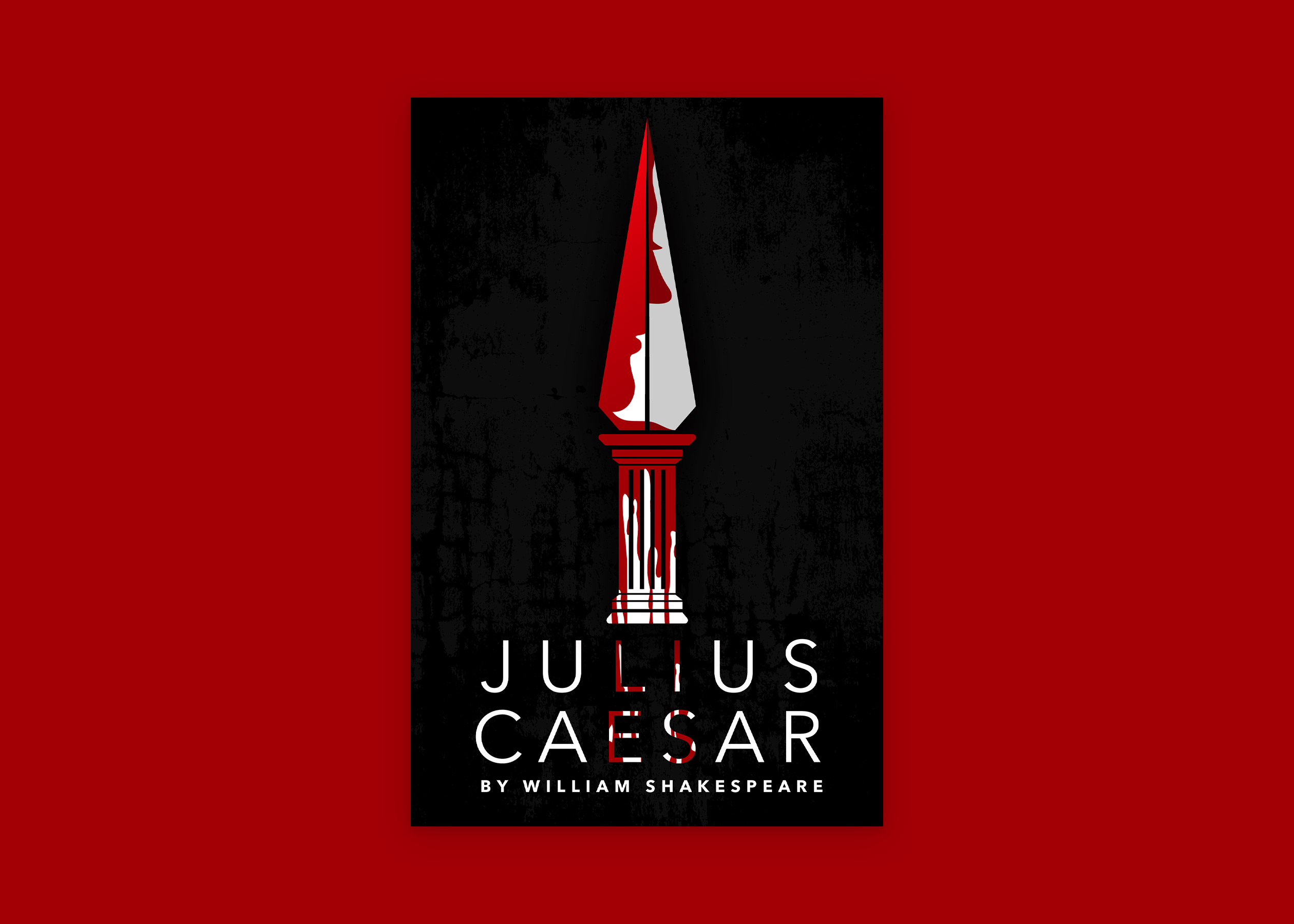 Julius Caesar Poster on Color BG